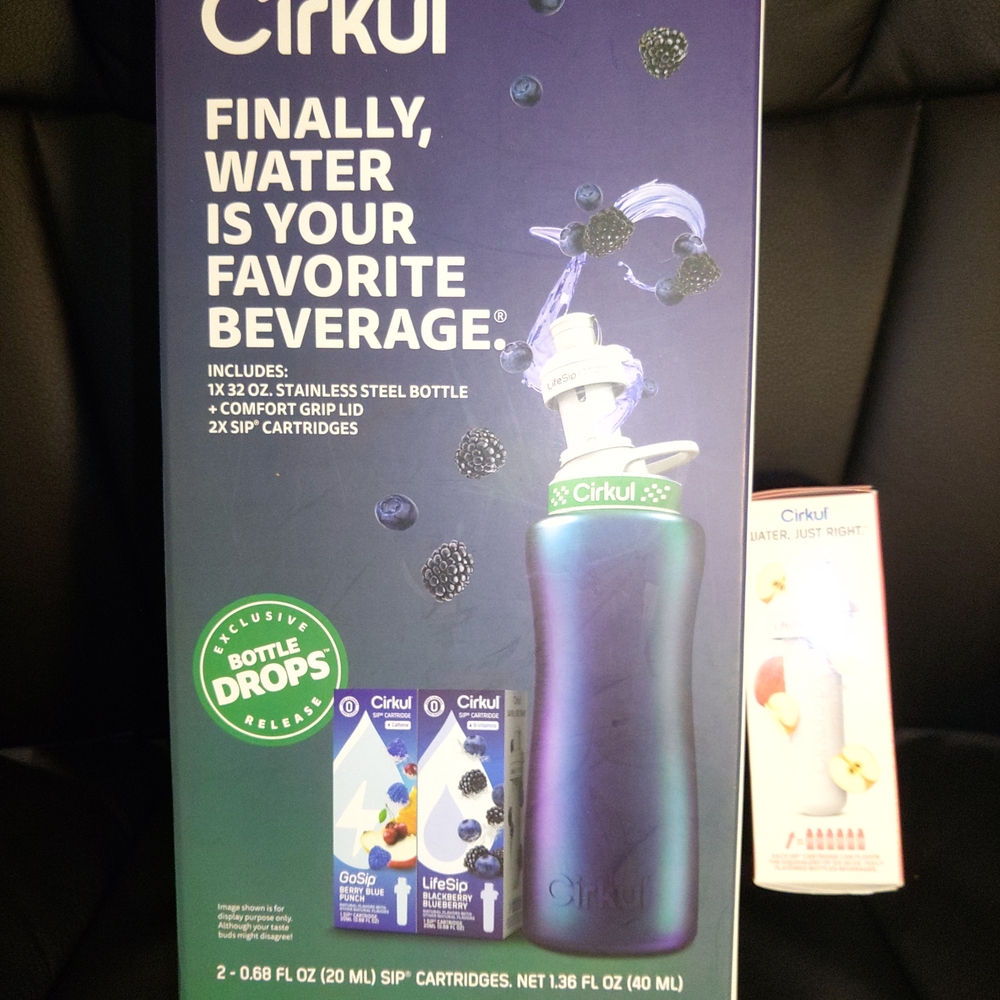 Cirkul Stainless Steel Flavor Bottle - Iridescent Purple